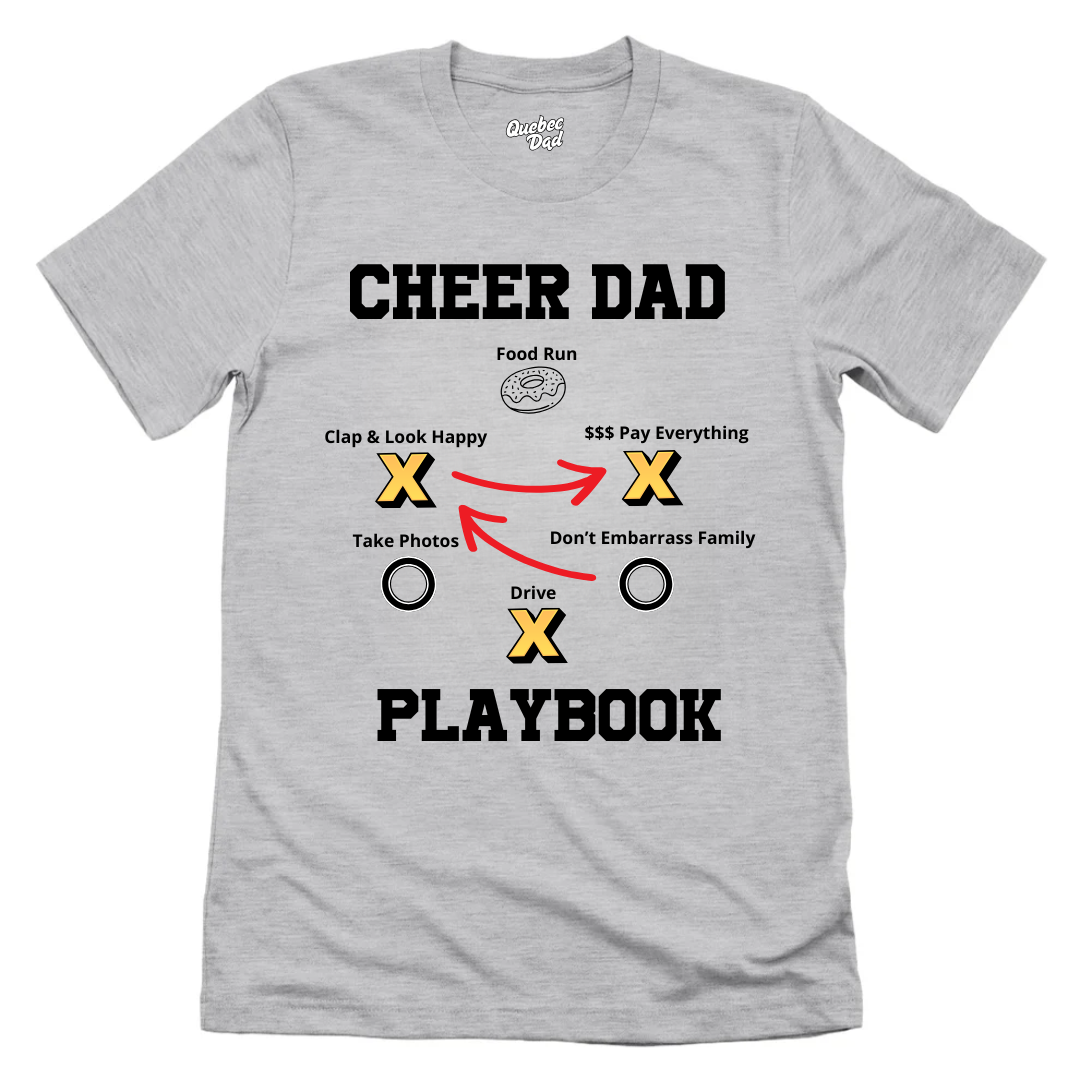 Cheer Dad Playbook T-shirt